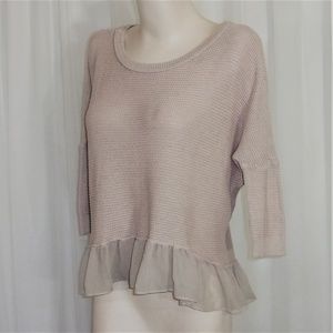 American Eagle Outfitters High Low Sweater Pink S